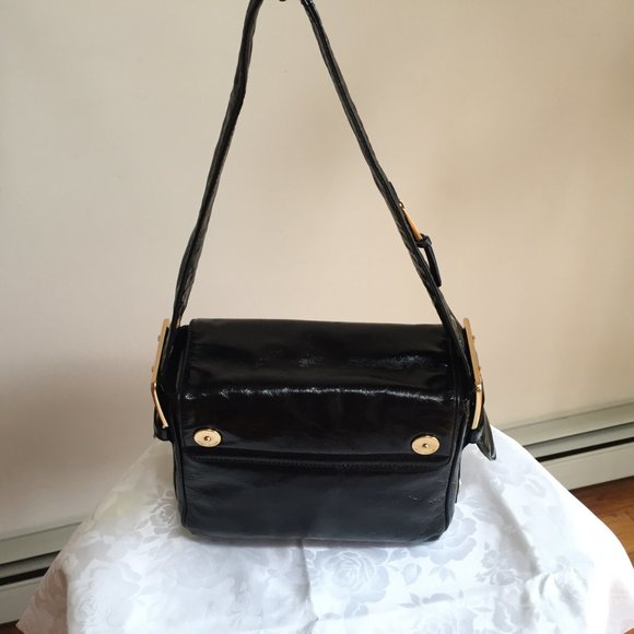 Marc Jacobs Black Patent Leather Shoulder Bag - Picture 3 of 10
